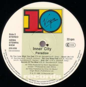 LP Inner City: Paradise