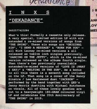 LP INXS: Dekadance LTD