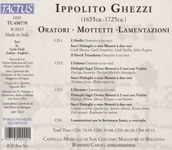 4CD/Caja Cappella Musicale di San Giacomo Maggiore In Bologna: Oratori, Mottetti, Lamentazioni