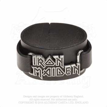 Mercancía Iron Maiden: Kožený Náramek Logo Iron Maiden