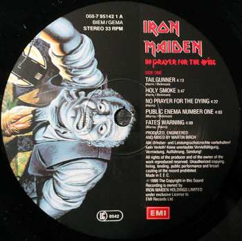 LP Iron Maiden: No Prayer For The Dying