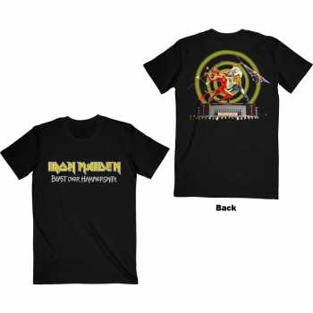 Mercancía Iron Maiden: Iron Maiden Unisex T-shirt: Beast Over Hammersmith Eddie & Devil (back Print) (small) S