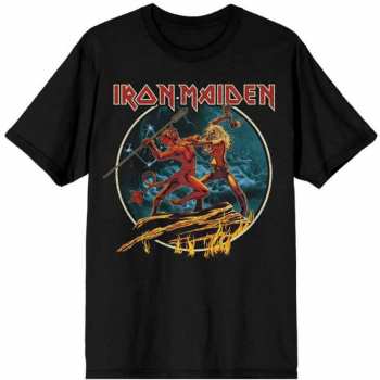 Merch Iron Maiden: Camiseta Number Of The Beast Run To The Hills Circular 