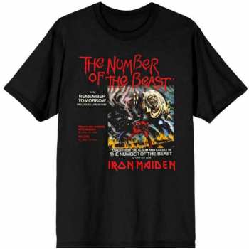Merch Iron Maiden: Camiseta Number Of The Beast Vinyl Promo Sleeve 
