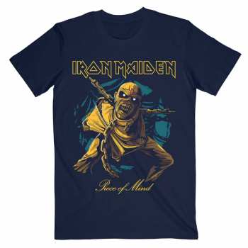 Merch Iron Maiden: Camiseta Piece Of Mind Gold Eddie