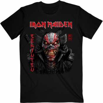 Merch Iron Maiden: Camiseta Senjutsu Black Cover Vertical Logo Iron Maiden 