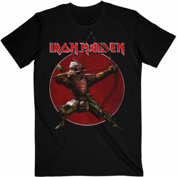 Merch Iron Maiden: Camiseta Senjutsu Eddie Archer Red Circle 