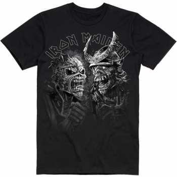 Merch Iron Maiden: Camiseta Senjutsu Large Grayscale Heads
