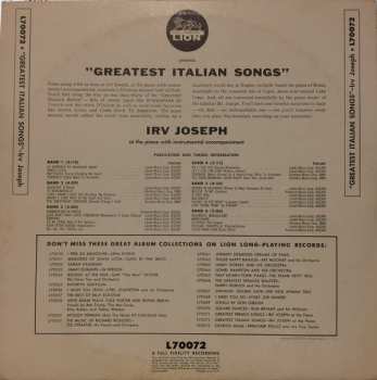 LP Irving Joseph: Greatest Italian Songs