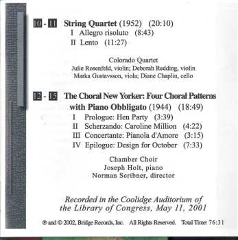 CD Irving Fine: An Irving Fine Celebration At The Library Of Congress