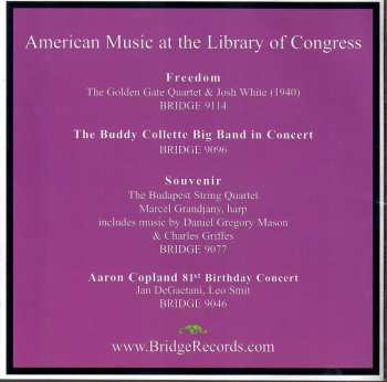 CD Irving Fine: An Irving Fine Celebration At The Library Of Congress