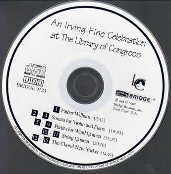 CD Irving Fine: An Irving Fine Celebration At The Library Of Congress