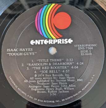LP Isaac Hayes: Tough Guys (Music From The Soundtrack Of The Paramount Release 'Three Tough Guys')