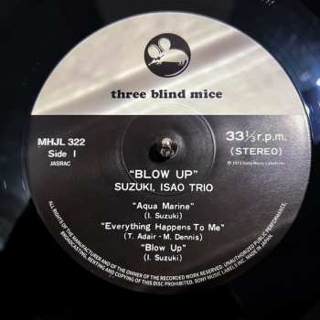 LP Isao Suzuki Trio: Blow Up = ブロー・アップ LTD