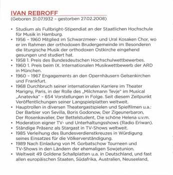 CD Ivan Rebroff: Erinnerungen An Ivan Rebroff – Seine Grossen Erfolge
