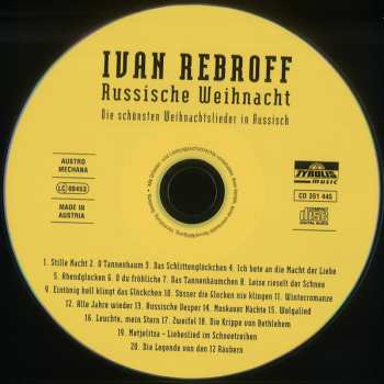 CD Ivan Rebroff: Russische Weihnacht (Die Schönsten Weihnachtslieder In Russisch)
