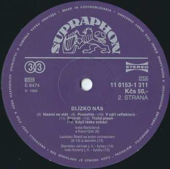 LP Iveta Bartošová: Blízko Nás