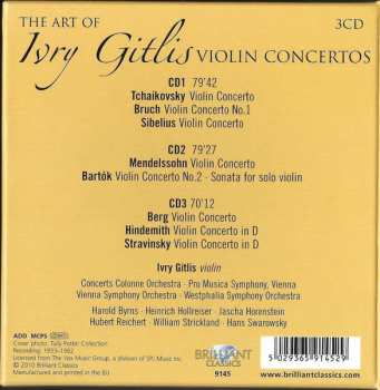 3CD/Caja Ivry Gitlis: The Art Of Ivry Gitlis Violin Concertos