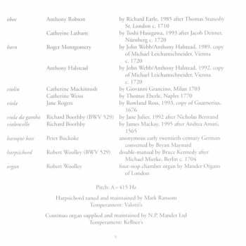 CD Johann Sebastian Bach: Lutheran Masses, Volume Two