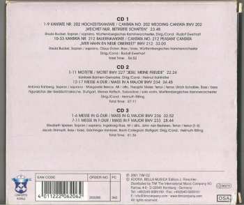 3CD Johann Sebastian Bach: Wedding Cantata / Peasant Cantata / Masses BWV 233, 234, 236