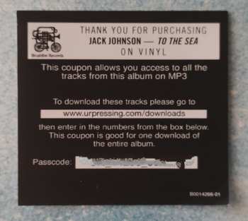 LP Jack Johnson: To The Sea