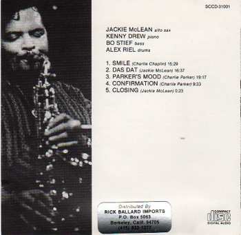 CD Jackie McLean: Live At Montmartre