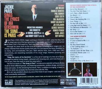 CD Jackie Paris: Sings The Lyrics Of Ira Gershwin / The Song Is Paris