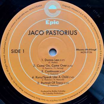 LP Jaco Pastorius: Jaco Pastorius