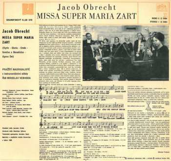 LP Prague Madrigal Singers: Missa Super Maria Zart