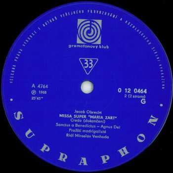 LP Prague Madrigal Singers: Missa Super Maria Zart