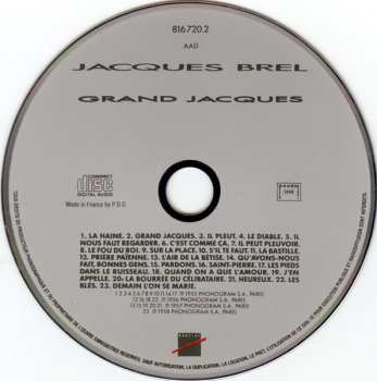 CD Jacques Brel: Grand Jacques