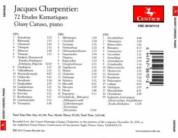 3CD Jacques Charpentier: 72 Etudes Karnatiques