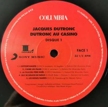 2LP Jacques Dutronc: Dutronc Au Casino