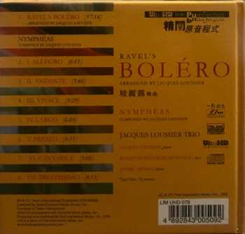 CD Jacques Loussier Trio: Ravel's Bolero