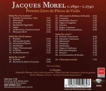 CD Jacques Morel: Premier Livre de Pièces de Violle
