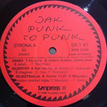 LP Various: Jak Punk To Punk