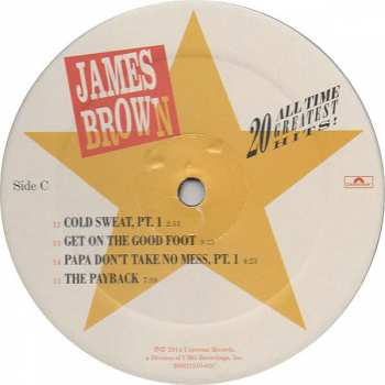 2LP James Brown: 20 All-Time Greatest Hits!