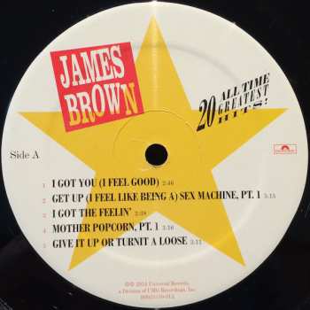 2LP James Brown: 20 All-Time Greatest Hits!