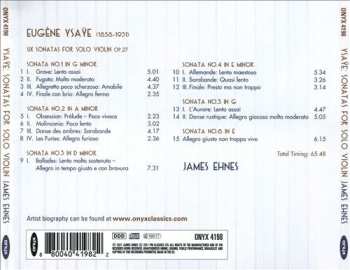 CD James Ehnes: Sonatas For Solo Violin