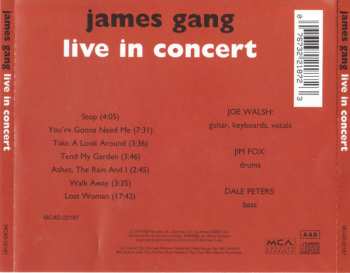 CD James Gang: Live In Concert