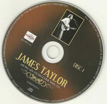 2CD James Taylor: 13th May 1981 Atlanta Civic Hall CA.