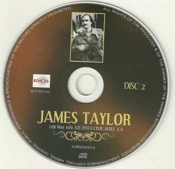 2CD James Taylor: 13th May 1981 Atlanta Civic Hall CA.