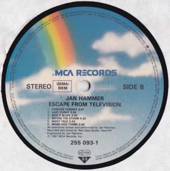 LP Jan Hammer: Escape From Television