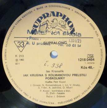 LP František Nepil: Jak Krušina S Kolmanovou Přelstili Poškolníky / Ctibůrkovy Příhody