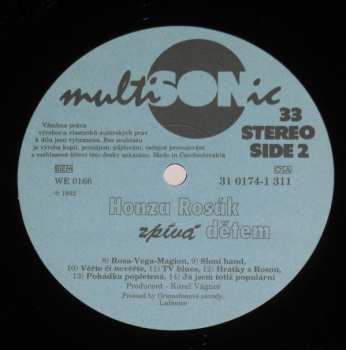 LP Jan Rosák: Honza Rosák Zpívá Dětem