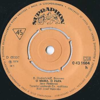 SP Jana Robbová: O Mama, O Papa / Kámen Lásky