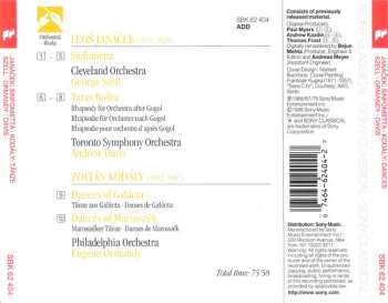 CD George Szell: Sinfonietta - Taras Bulba / Dances 