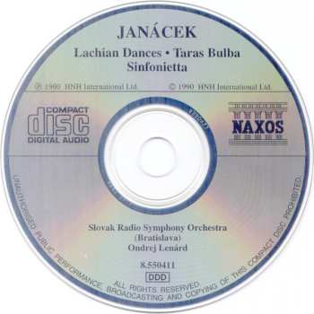 CD Slovak Radio Symphony Orchestra: Sinfonietta • Lachian Dances • Taras Bulba