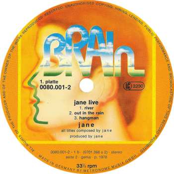 2LP Jane: Jane Live