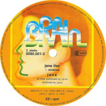 2LP Jane: Jane Live